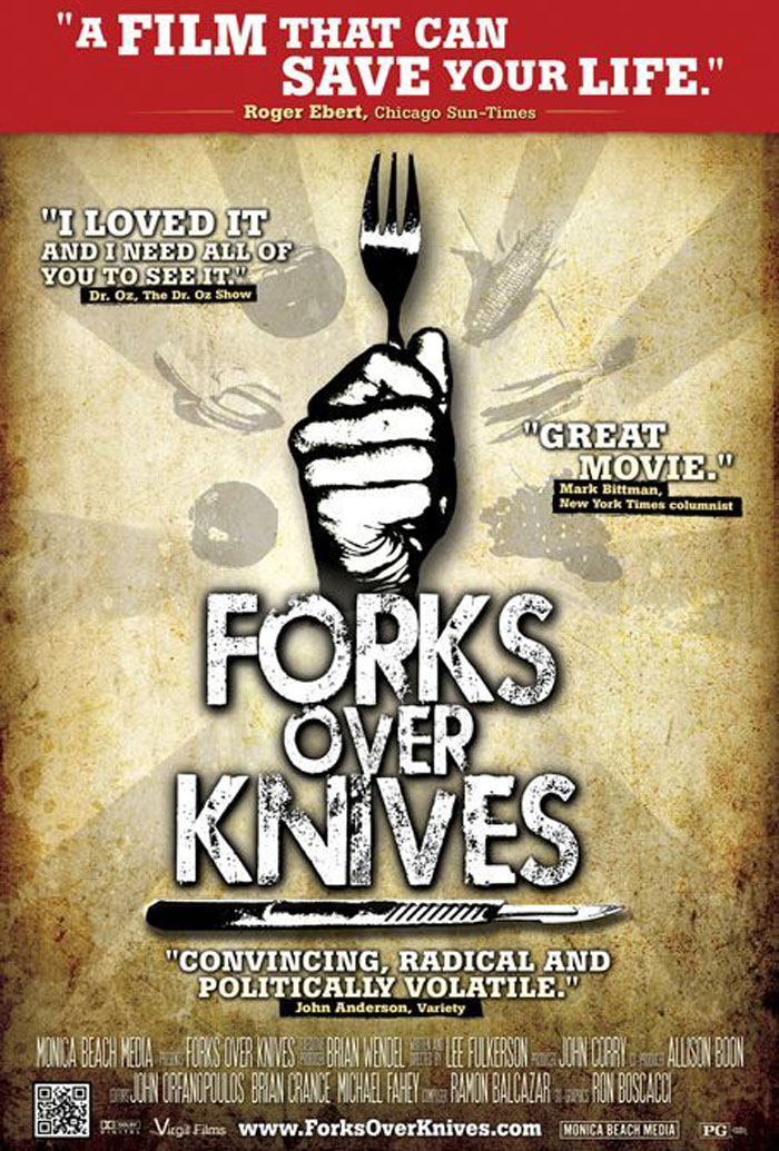 Image result for forks over knives poster